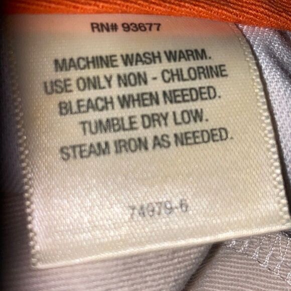 Classic Button-Up by Faded Glory Stretch Blood Size 14 - Picture 9 of 15